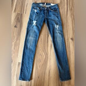 Rag & Bone  Distressed Indigo Denim Jeans   Size 27